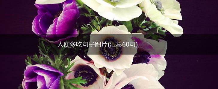 人瘦多吃句子图片(汇总60句),第1张