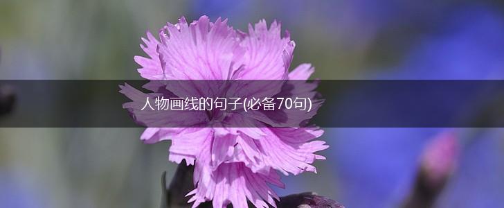 人物画线的句子(必备70句),第1张