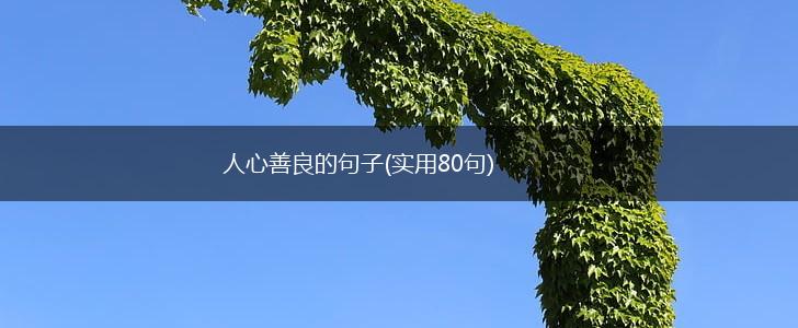 人心善良的句子(实用80句),第1张