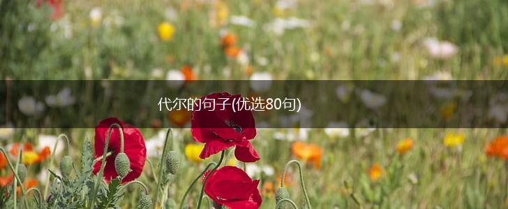 代尔的句子(优选80句),第1张