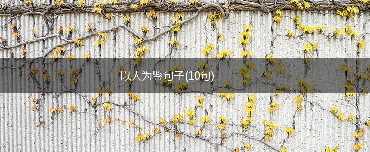 以人为鉴句子(10句),第1张