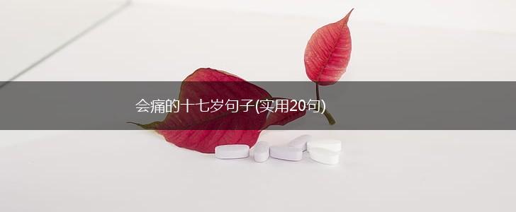 会痛的十七岁句子(实用20句),第1张
